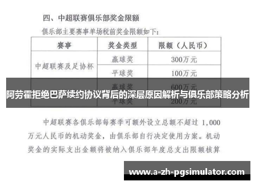 阿劳霍拒绝巴萨续约协议背后的深层原因解析与俱乐部策略分析